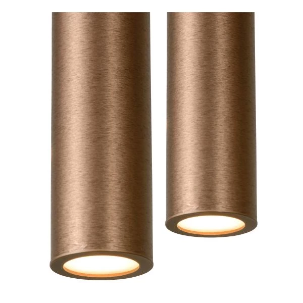 Lucide LORENZ - Hanglamp - LED Dimb. - 6x0,7W 3000K - Roest bruin - detail 2